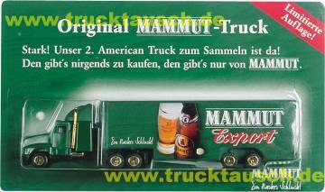 Mammut (Sangerhausen) Export, Ein starker Schluck! mit Glas und Flasche
