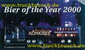 Königsee Galagtisch im Geschmack, Bier of the Year 2000, mit 7 Flaschen