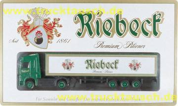 Riebeck Premium Pilsener, Der Original Riebeck Mini-Truck, mit 2 Logos