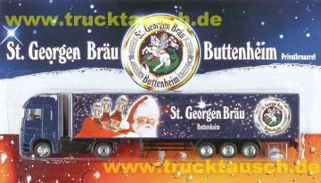 St. Georgen Bräu (Buttenheim) mit Weihnachtsmann (2000), 3 Flaschen und Logo