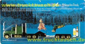 Bitburger Weihnachten 2000, mit Truck in Winterlandschaft