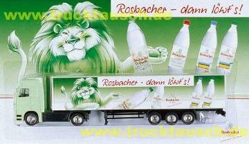 Rosbacher Quellen Dann löwts! mit Löwe und 4 Flaschen