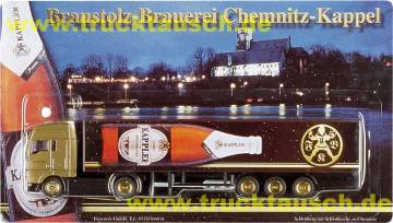 Braustolz (Chemnitz) Kappler, mit liegender Flasche und Logo