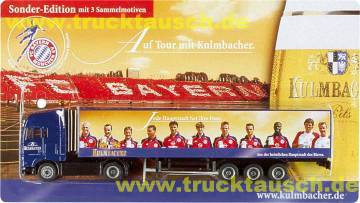 Kulmbacher Bayern München Sonder-Ed. 2/3, mit 9 Spielern in rot-blauem Trikot und 2 Trainern