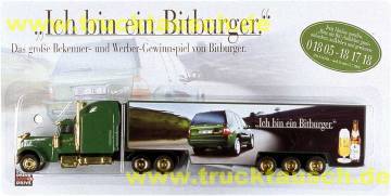 Bitburger Ich bin ein Bitburger, mit MB-Geländewagen von hinten