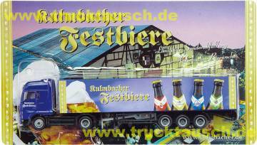 Kulmbacher Brauereien 52. Bierwoche, Festbiere, mit Glas und 4 Flaschen (2001)