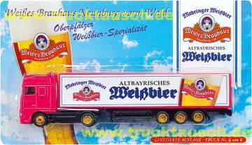 Mehringer (Neunburg) Weißbier, Altbayrisches, mit Glas und Logo, Nr. 6/6