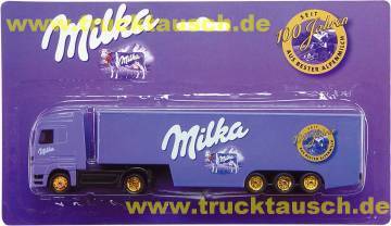 Milka 150 001, 100 Jahre, mit Kuh und Logo, ohne bunte Blisterrückseite