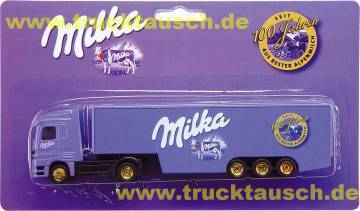 Milka 150 001, 100 Jahre, mit Kuh und Logo, Neuauflage mit bunter Blisterrückseite