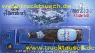 Aldersbacher mit liegender Klosterhell-Flasche