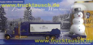 Kulmbacher mit Schneemann auf Hänger