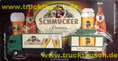 Schmucker (Odenwald) mit Logo und 2 Gläsern