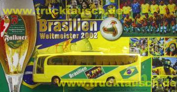 Falkner Bad Bergenstadt Brasilien Fußball-Weltmeister 2002, mit Mannschaftsfoto
