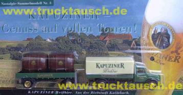 Kapuziner Weizen (Kulmbach) Nostalgie Nr.3, Hänger mit 2 Fässern