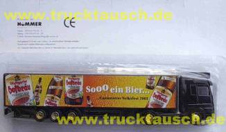 Stuttgarter Hofbräu Sooo ein Bier..., Cannstatter Volksfest 2003, mit 6 Flaschen, großer Bliste