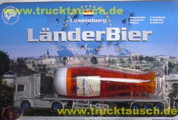 Länderbier (Lommatzsch) Euro 14/15, Luxemburg, mit liegendem Glas- Aufl. 2.500