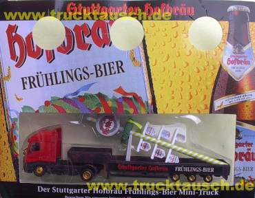 Stuttgarter Hofbräu Frühlings-Bier, mit Festbaum, großer Blister