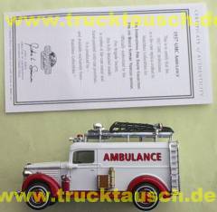 Matchbox - Feuerwehrserie YYM 35192, 1937 GMC Van TM GM Ambulance