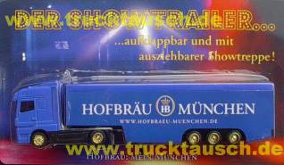 Hofbräu München Der Showtrailer, mit aufklappbarer Showbühne und Leuten