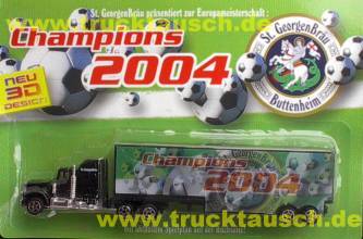 St. Georgen Bräu (Buttenheim) 3D Design, Champions 2004, mit Bällen (Fußball-EM 2004)