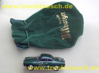 Bitburger Classic Car Edition 1/6, BIT-TE 1, VW Karmann-Ghia Coupe, 1/43, mit Schriftzug auf Tü