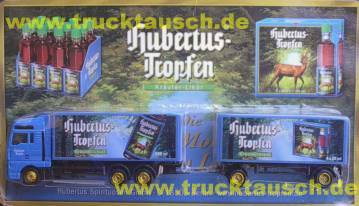 Hubertus Tropfen (Berlin) LKW: schräge Flasche, Hänger 4*20 ml Pack