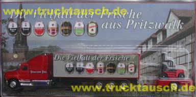 Preussen Pils (Pritzwalk) Die Vielfalt der Frische, mit 7 Etiketten, Stapler auf Hänger