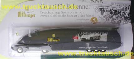 Bitburger Colani-Ed.2, Colani für Bekenner, 1000 Miglia, mit Mercedes-Rennwagen
