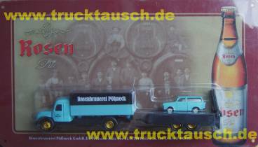 Rosen (Pößneck) Nr.39, mit Trabant 601 Kombi auf Tandemhänger, mit Blechschild im Einschubblist