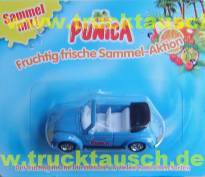 Punica Fruchtig frische Sammelaktion, VW-Käfer Cabrio blau