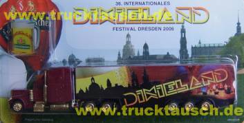 Feldschlößchen (Dresd./Braunschw.) 36. Dixielandfestival Dresden, 2006, mit Pin (Dixielandglas)