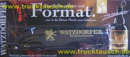 Watzdorfer WA 31, Blister: Das Schwarzbier mit Format