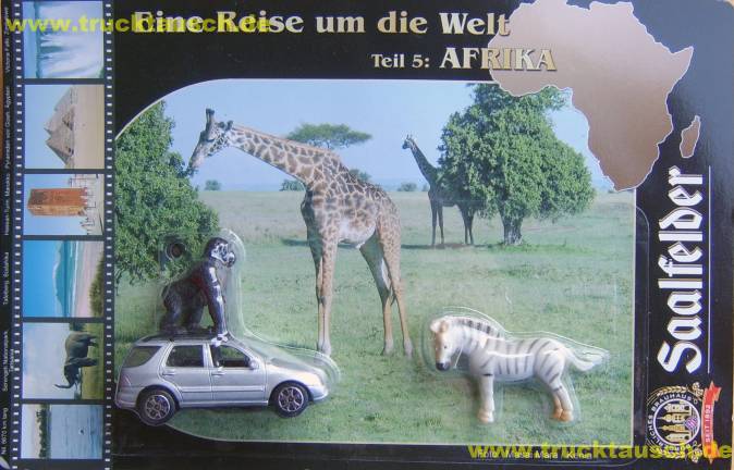 Saalfelder Reise um die Welt Geländewagen 5/5 - Afrika, Masai Mara (Kenia), mit Affe und Zebra