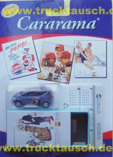 Pepsi - Cararama Kalender 2005 01/24, MB A Class, Bj. 1997 (1/72) mit Blechdose