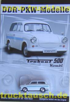 DDR PKW Modelle Nr.28, IFA Trabant 500 Kombi, 1/64- Aufl. 1.600